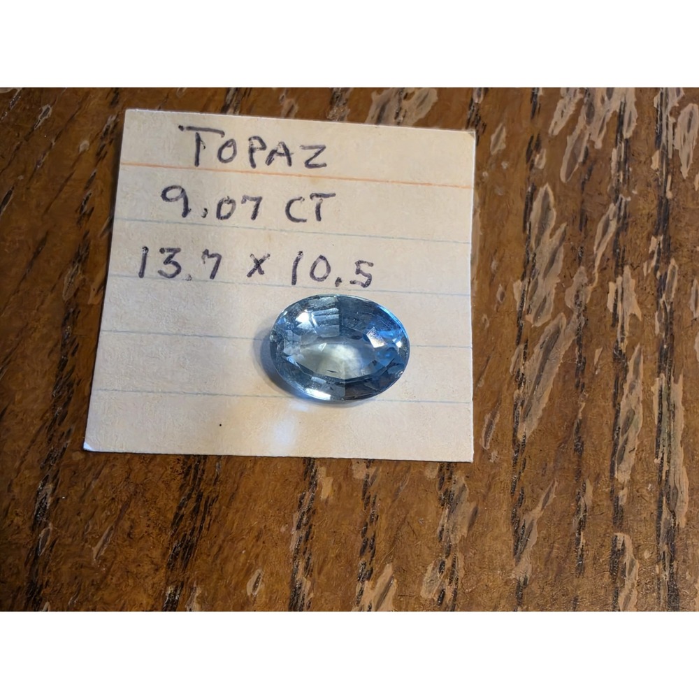 Loose Blue Topaz Stone 9.07 CT